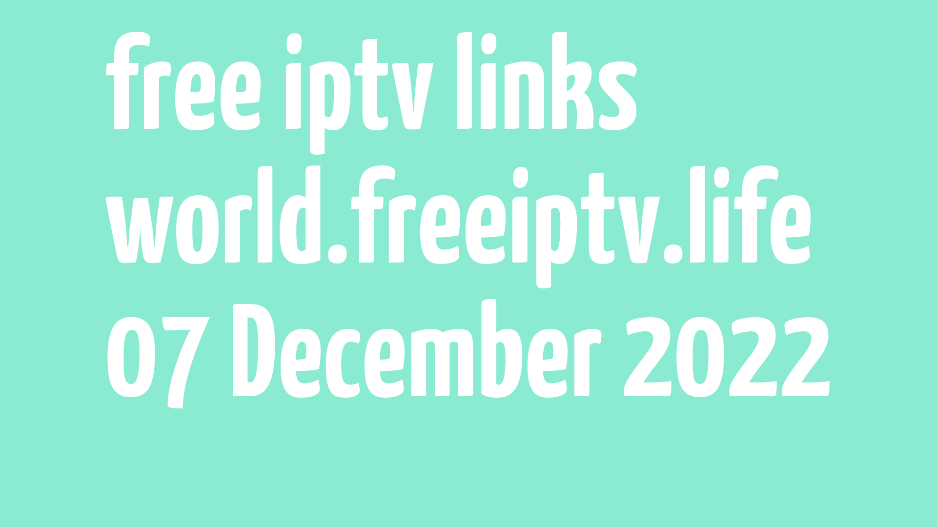 free iptv links 061222